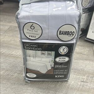 BAMBOO Organic Ultra Plush King Sheet Set - Light Gray